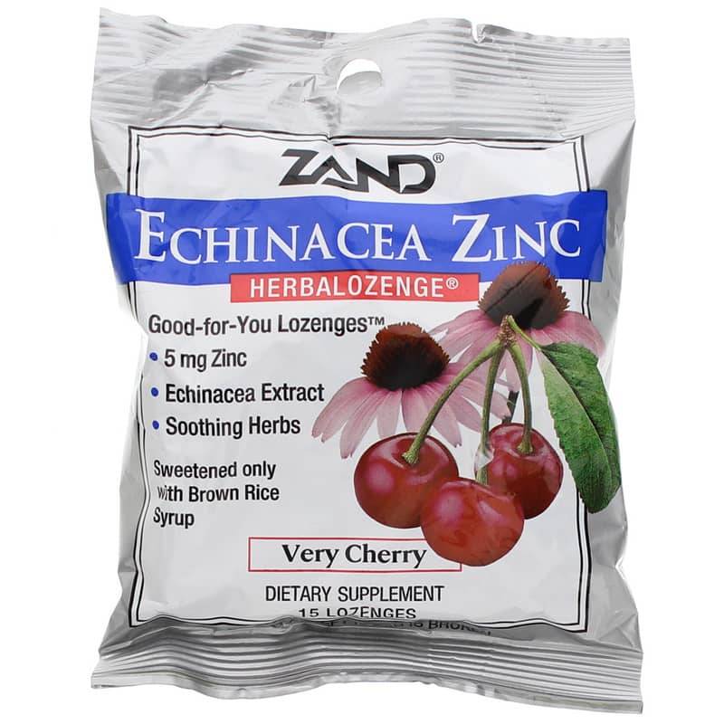 Zand Echinacea Zinc Herbalozenge Cherry 15 Lozenges