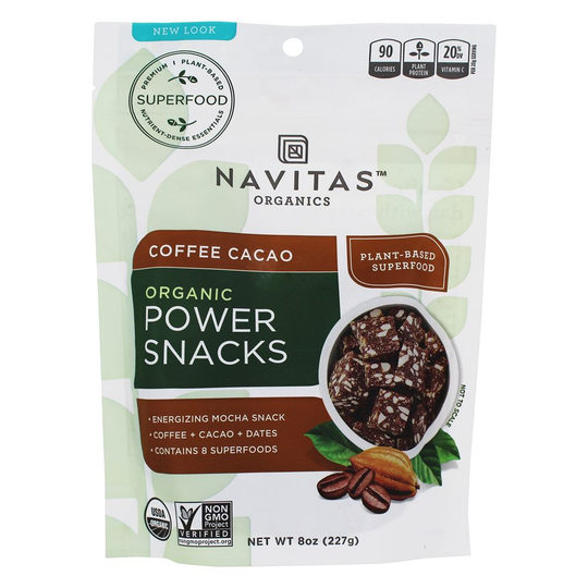 Navitas Organics - Organic Power Snacks Coffee Cacao - 8 oz.
