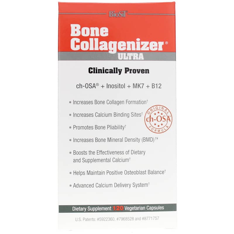 Natural Factors BioSil Bone Collagenizer Ultra 120 Veg Capsules