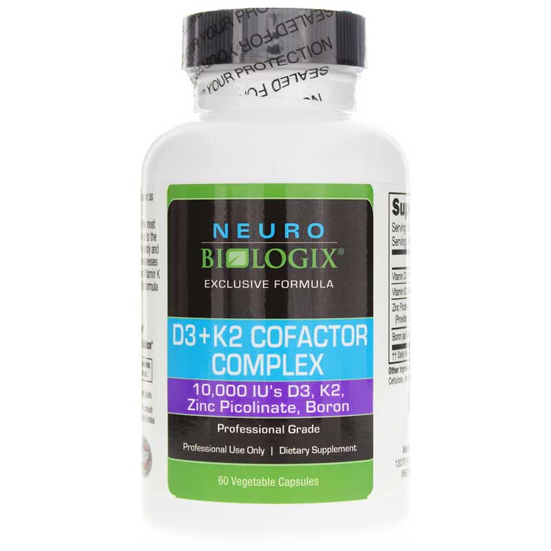 Neurobiologix D3 + K2 Cofactor Complex 60 Veg Capsules