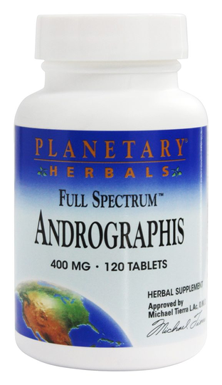 Planetary Herbals - Andrographis Full Spectrum 400 mg. - 120 Tablets
