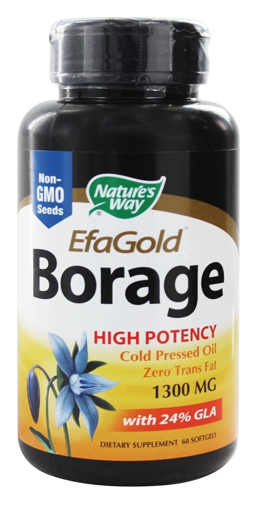 Nature's Way - Borage Oil 1300 mg. - 60 Softgels