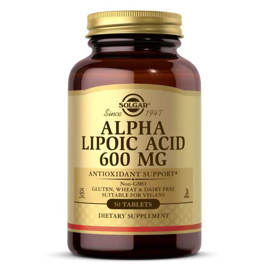 Solgar Alpha Lipoic Acid 600 Mg 50 Tablets