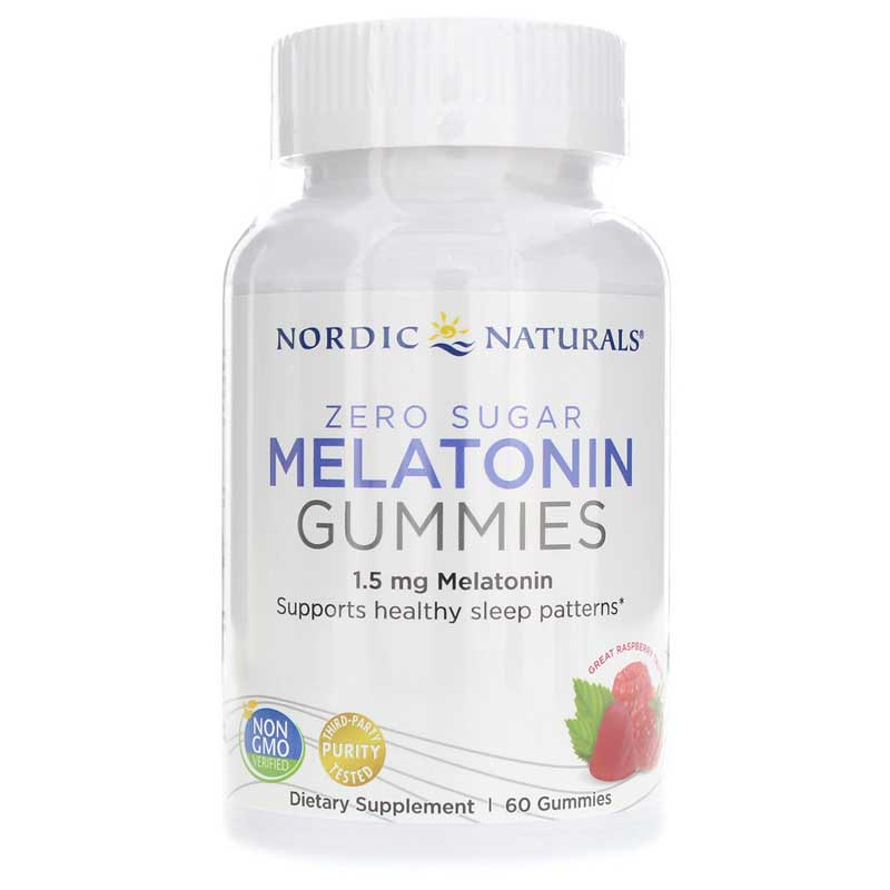 Nordic Naturals Melatonin Gummies Zero Sugar 60 Gummies
