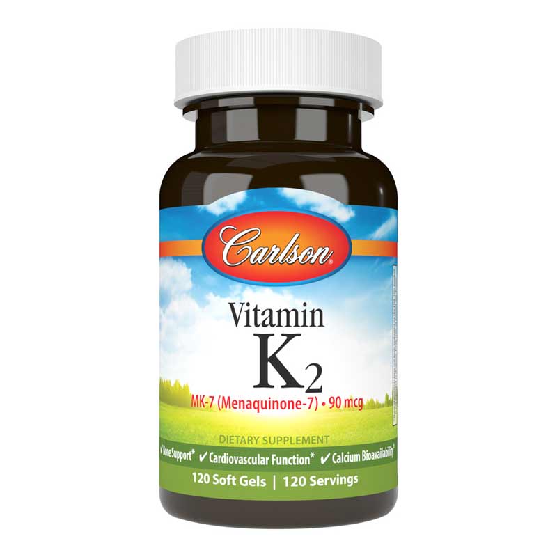Carlson Labs Vitamin K2 (as Mk-7) 90 Mcg 120 Softgels