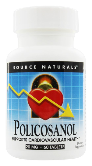 Source Naturals - Policosanol Supports Cardiovascular Health 20 mg. - 60 Tablets