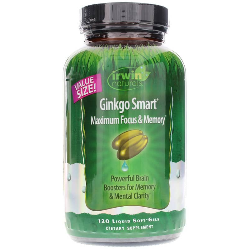 Irwin Naturals Ginkgo Smart 120 Liquid Softgels
