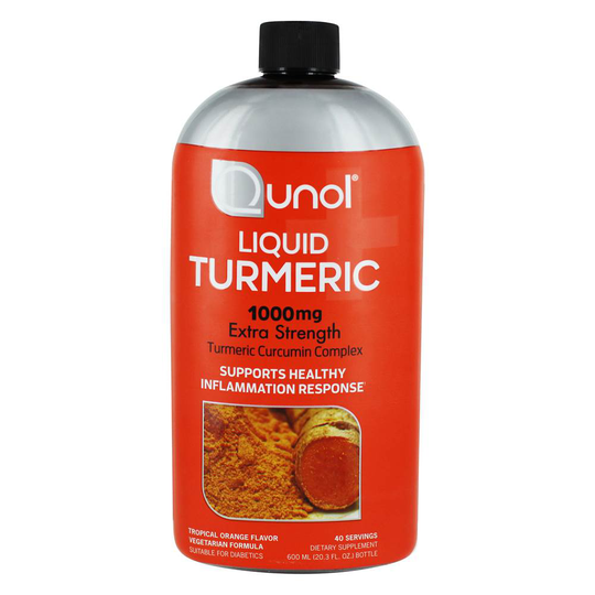 Qunol - Liquid Turmeric Curcumin Complex Extra Strength Tropical Orange 1000 mg. - 600 ml.