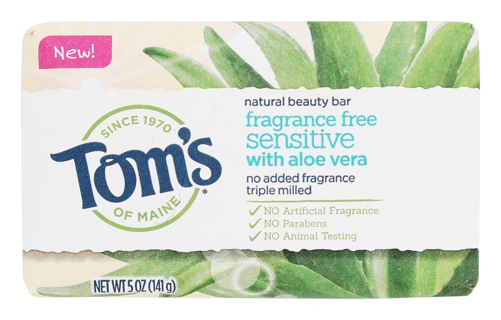 Tom's of Maine - Natural Beauty Bar Soap Fragrance Free Sensitive - 5 oz.