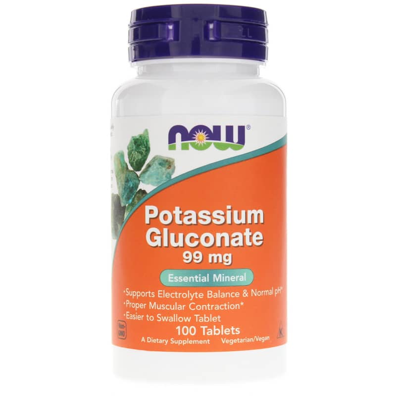 NOW Foods Potassium Gluconate 99 Mg 100 Tablets