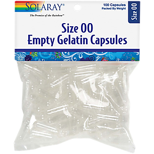 Empty Gelatin Capsules - Size 00 (100 Capsules)