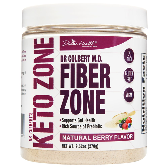 Divine Health - Dr. Colbert's Keto Zone Fiber Zone Natural Berry - 9.52 oz.