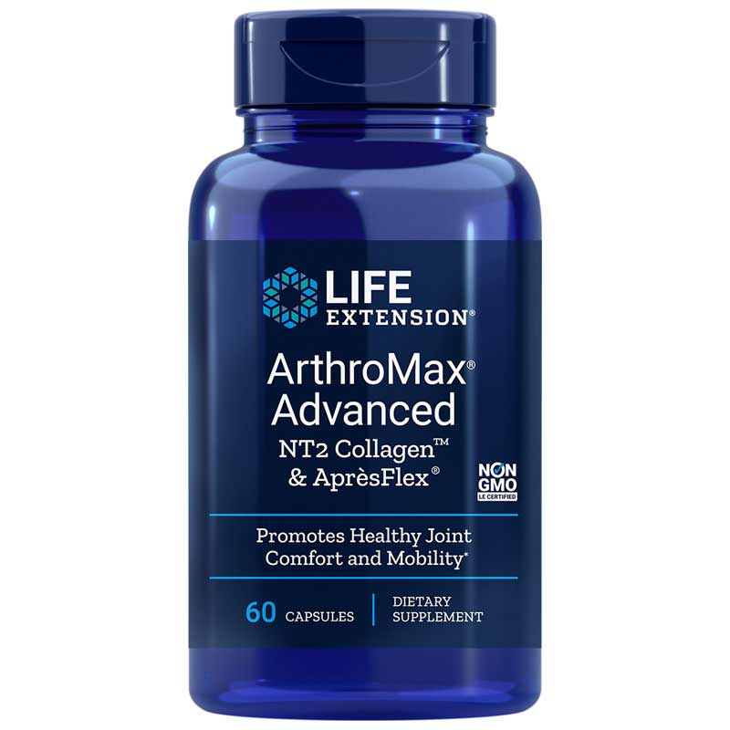 Life Extension ArthroMax Advanced NT2 Collagen & ApresFlex 60 Veg Capsules