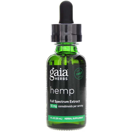 Gaia Herbs Hemp Full Spectrum Extract 10 Mg 1 Oz
