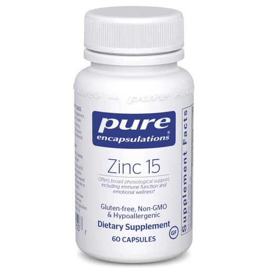 Pure Encapsulations Zinc 15 60 Capsules
