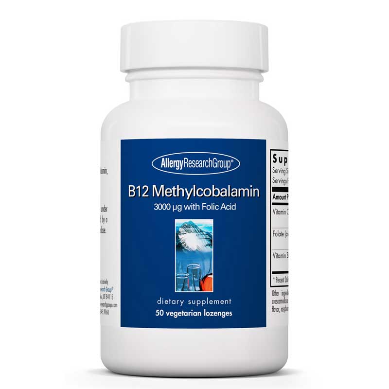 Allergy Research Group B12 Methylcobalamin 50 Veg Capsules