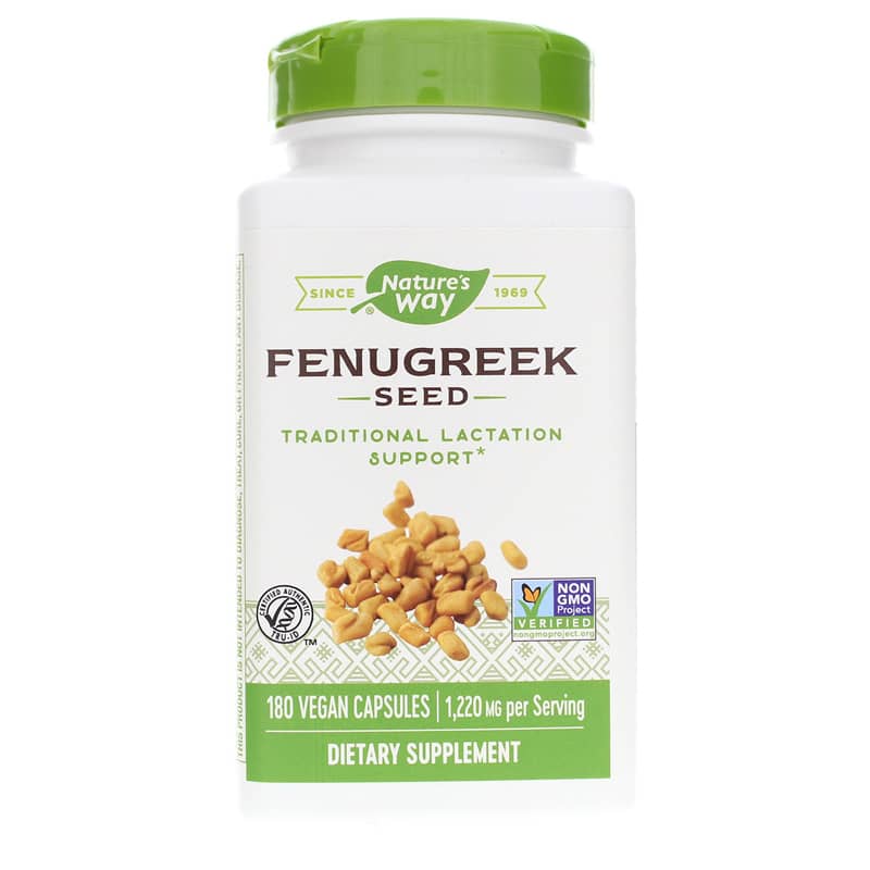 Natures Way Fenugreek Seed 180 Veg Capsules