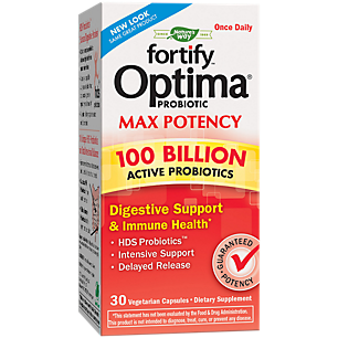 Primadophilus Optima Refrigerated Probiotic - Max Potency - 100 Billion CFUs (30 Vegetarian Capsules)
