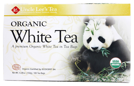 Uncle Lee's Tea - Legends of China White Tea Organic - 100 Tea Bags