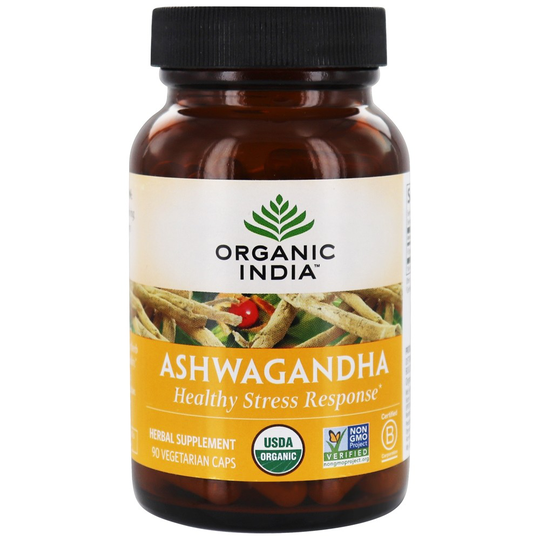 Organic India - Organic Ashwagandha - 90 Vegetarian Capsules