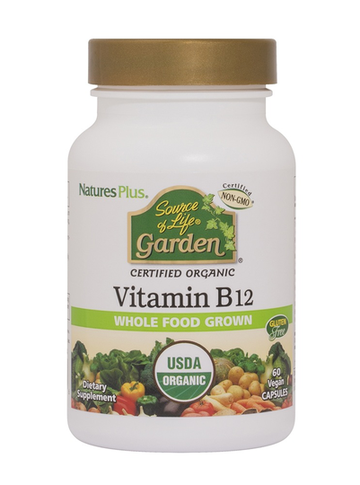 Natures Plus - Source of Life Garden Organic Vitamin B12 - 60 Vegan Caps