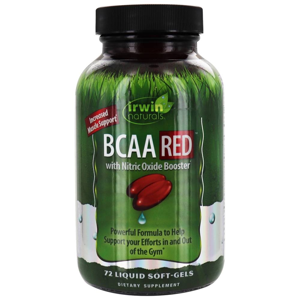 Irwin Naturals - BCAA Red with Nitric Oxide Booster - 72 Liquid Softgels