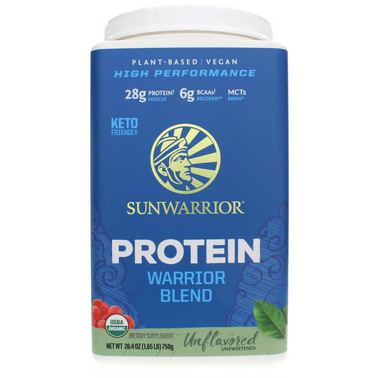 Sunwarrior Warrior Blend Organic Protein Unflavored 1.65 Lbs
