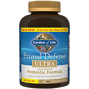 Ultra Primal Defense - Ultimate Probiotic Formula - 15 Billion CFUs (216 Vegetarian Capsules)