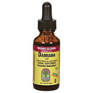 Damiana Leaf - Organic Alcohol Extract 1:1 - 2,000 MG (1 Fluid Ounce)