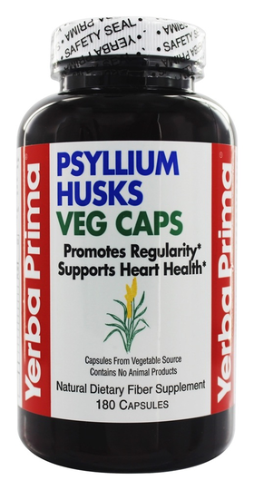 Yerba Prima - Psyllium Husk Vegetarian Capsules - 180 Capsules