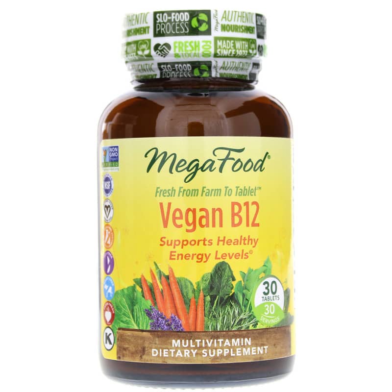 Megafood Vegan B12 30 Tablets