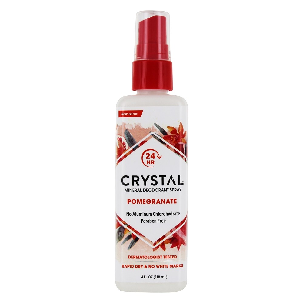 Crystal Body Deodorant - Crystal Mineral Deodorant Spray Pomegranate - 4 fl. oz.