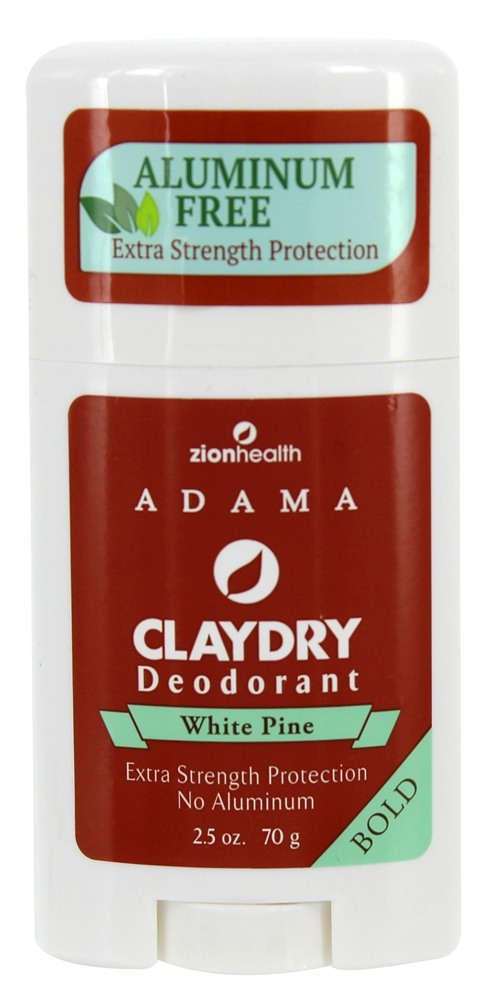 Zion Health - Adama Clay Dry Deodorant White Pine - 2.5 oz.