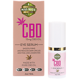 Miss Bud's CBD Hemp Extract Organic Eye Serum - 15 MG Per Bottle (0.5 Ounce)