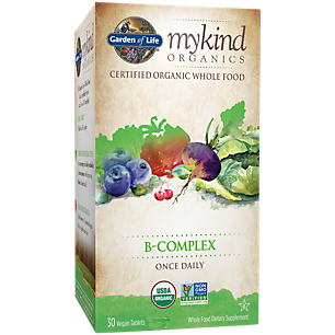mykind Organics Whole Food Vitamin B-Complex (30 Vegan Tablets)