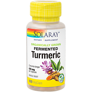 Organically Grown Fermented Turmeric - 450 MG (100 Vegetable Capsules)