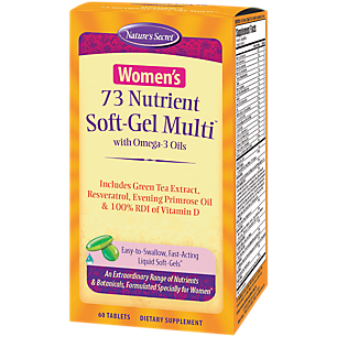 Women's 73 Nutrient Multivitamin with Omega 3 Oils (60 Liquid Gels)
