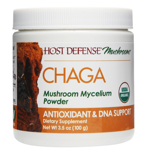 Host Defense - Chaga Mushroom Mycellium Powder - 3.5 oz.