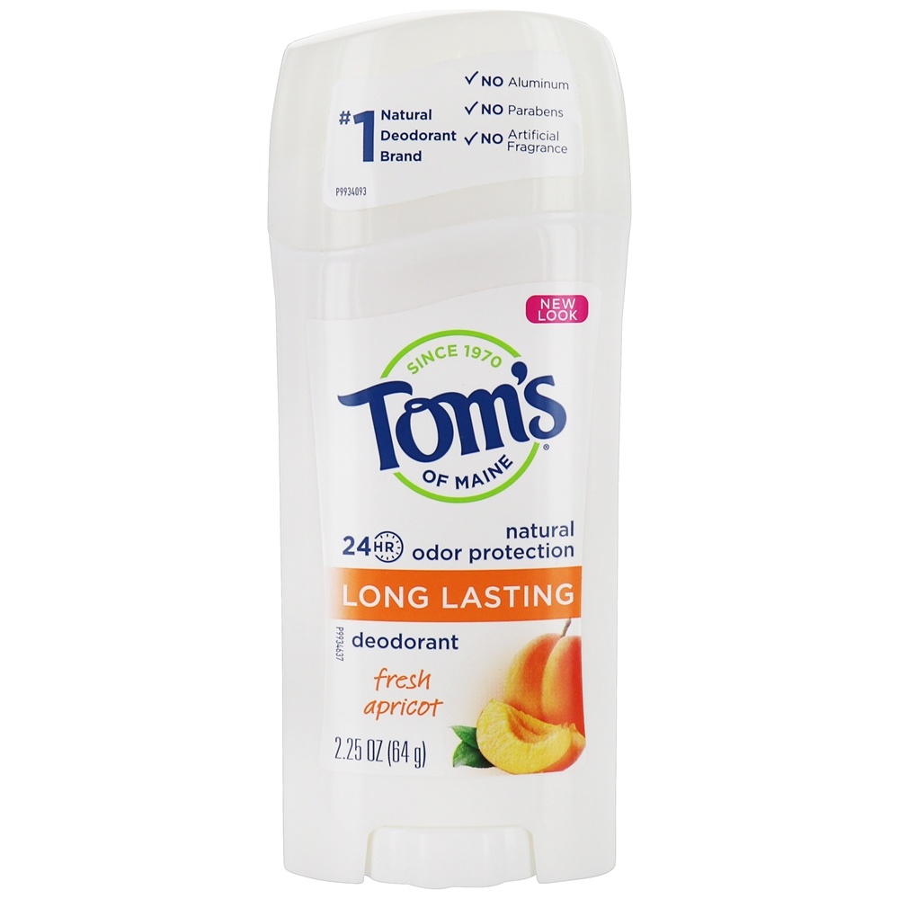 Tom's of Maine - Long Lasting Natural Deodorant Fresh Apricot - 2.25 oz.