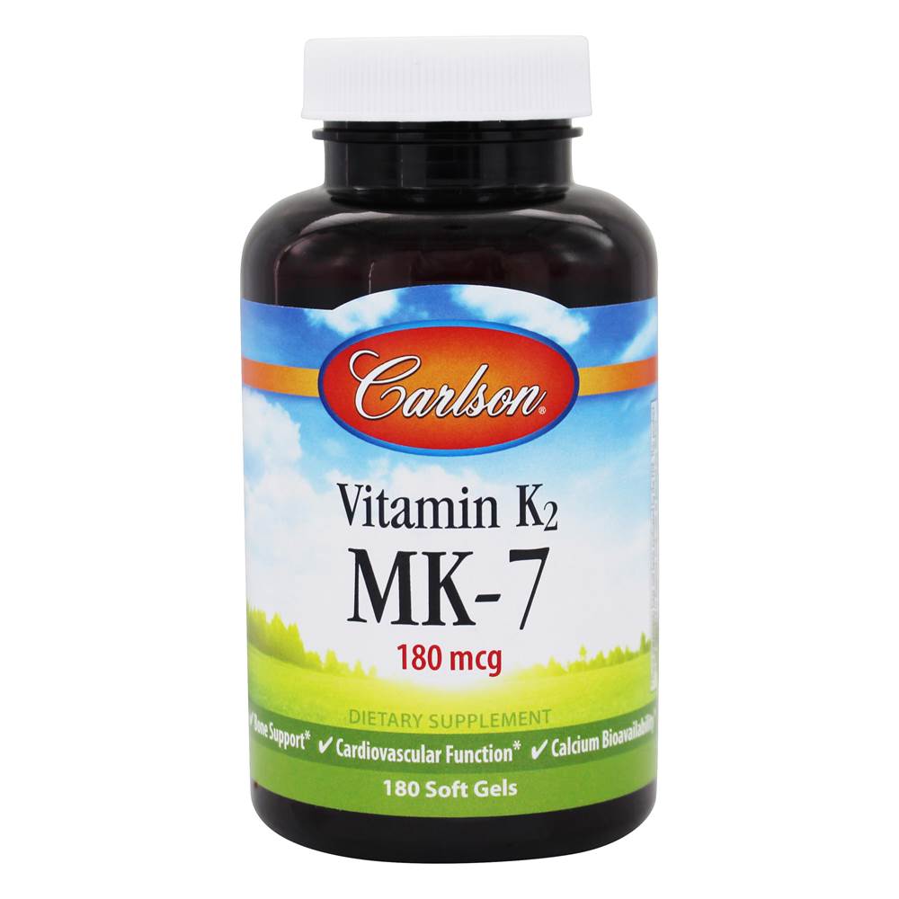 Carlson Labs - Vitamin K2 MK-7 180 mcg. - 180 Softgels