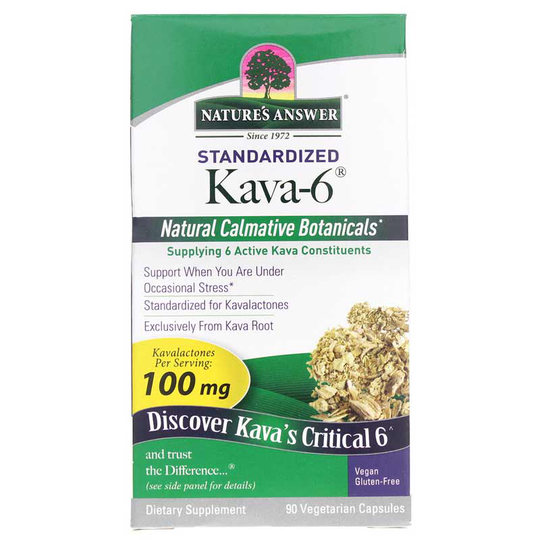 Natures Answer Kava-6 90 Veg Capsules