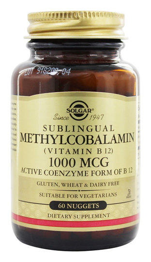 Solgar - Methylcobalamin Vitamin B12 1000 mcg. - 60 Nugget(s)