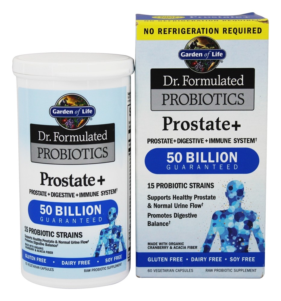 Garden of Life - Dr. Formulated Probiotics Prostate Shelf Stable 50 Billion CFU - 60 Vegetarian Capsules