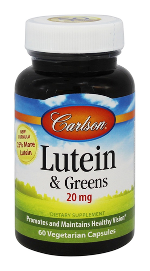 Carlson Labs - Lutein & Greens 20 mg. - 60 Capsules Formerly Lutein 15 mg Kale