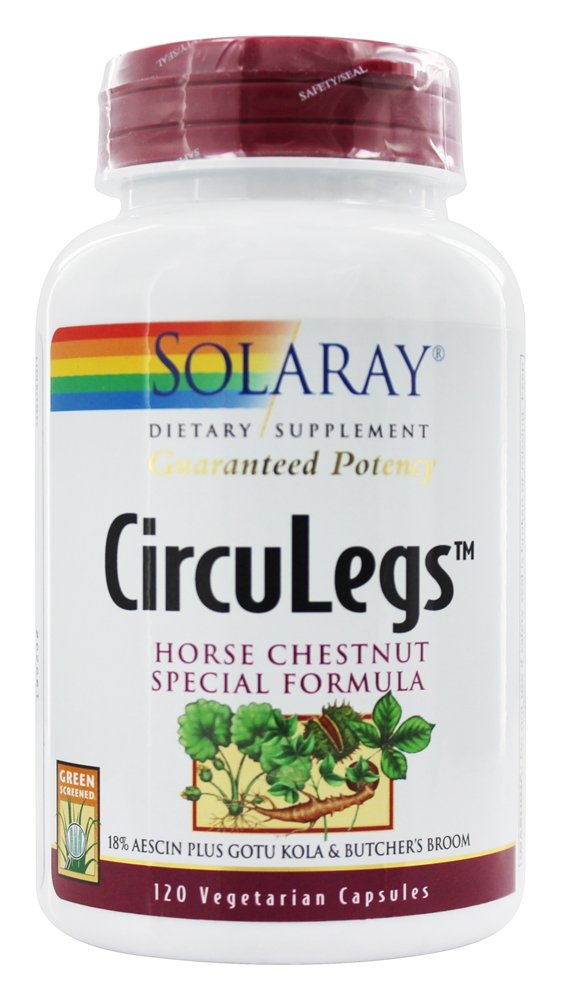 Solaray - Guaranteed Potency CircuLegs Horse Chestnut Special Formula 200 mg. - 120 Capsules