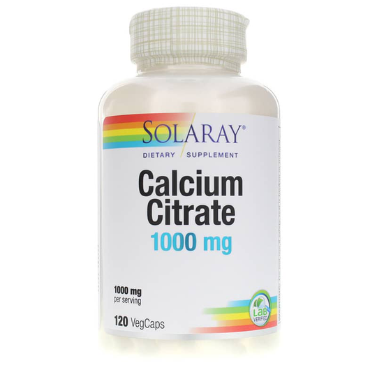 Solaray Calcium Citrate 120 Veg Capsules