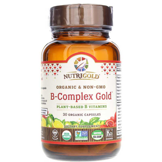 NutriGold B-Complex Gold, 30 Vegan Capsules