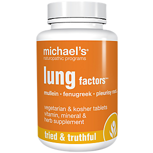 Lung Factors with Mullein, Fenugreek & Pleurisy Root (120 Vegetarian Tablets)