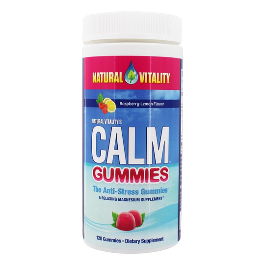 Natural Vitality - Calm Anti-Stress Gummies Raspberry-Lemon - 120 Gummies