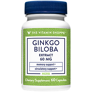 Ginkgo Biloba Extract - Memory & Circulatory Support - 60 MG (60 Capsules)